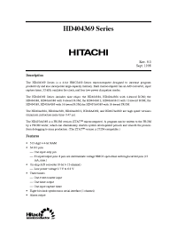 Datasheet HD4043612S manufacturer Hitachi