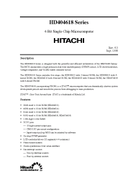 Datasheet HD404614FS производства Hitachi