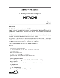 Datasheet HD404652H manufacturer Hitachi