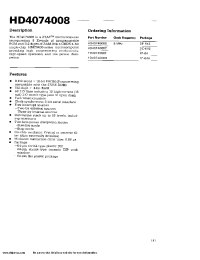 Datasheet HD4074008H производства Hitachi