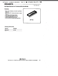 Datasheet HD44007A manufacturer Hitachi