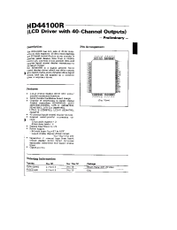 Datasheet HD44100RFS производства Hitachi