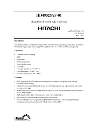 Datasheet HD49323AF производства Hitachi