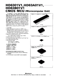 Datasheet HD6301V1CG manufacturer Hitachi