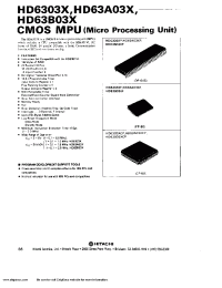 Datasheet HD6303X manufacturer Hitachi