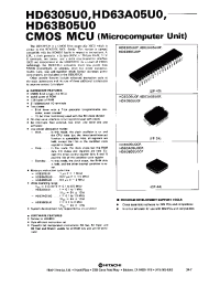 Datasheet HD6305U0 manufacturer Hitachi