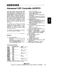 Datasheet HD63484PS98 производства Hitachi