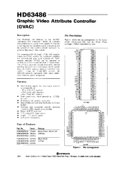 Datasheet HD63486 производства Hitachi