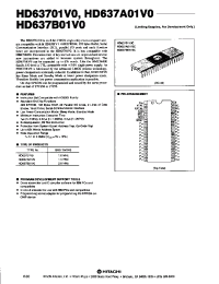 Datasheet HD63701V0 manufacturer Hitachi