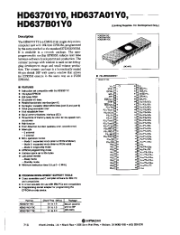 Datasheet HD63701Y0 manufacturer Hitachi