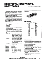 Datasheet HD63705V0 manufacturer Hitachi