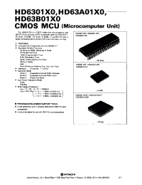 Datasheet HD63A01X0 manufacturer Hitachi