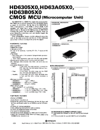 Datasheet HD63A05X0P manufacturer Hitachi