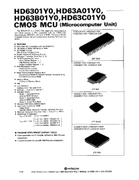 Datasheet HD63C01Y0P производства Hitachi