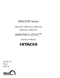 Datasheet HD6412340F manufacturer Hitachi