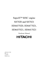 Datasheet HD6417020SX20I manufacturer Hitachi