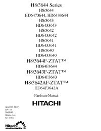 Datasheet HD6433640 manufacturer Hitachi