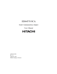Datasheet HD64570CP8I manufacturer Hitachi