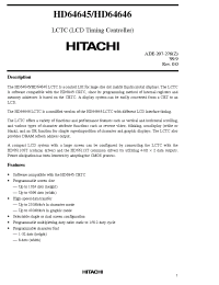 Datasheet HD64645 manufacturer Hitachi