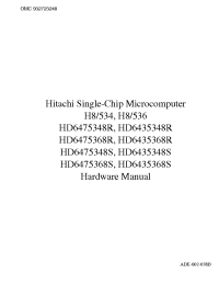 Datasheet HD6475348SV manufacturer Hitachi