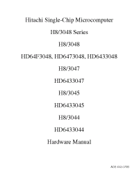 Datasheet HD64F3048TF manufacturer Hitachi