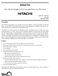 Datasheet HD66760 manufacturer Hitachi