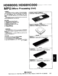 Datasheet HD68000-8 manufacturer Hitachi