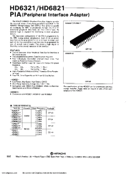 Datasheet HD6821 manufacturer Hitachi