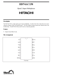 Datasheet HD74AC158 manufacturer Hitachi