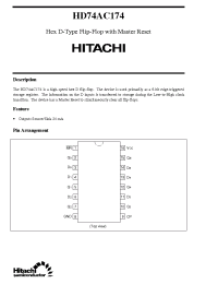 Datasheet HD74AC174 manufacturer Hitachi