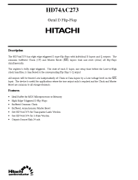 Datasheet HD74AC273 manufacturer Hitachi