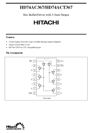 Datasheet HD74AC367 manufacturer Hitachi