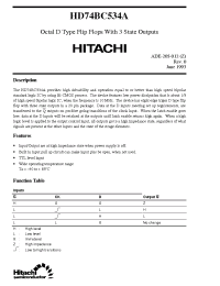 Datasheet HD74BC534A manufacturer Hitachi