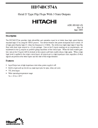 Datasheet HD74BC574A manufacturer Hitachi