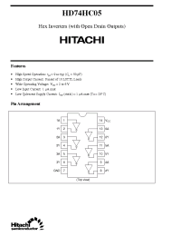 Datasheet HD74HC05 manufacturer Hitachi