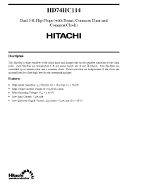 Datasheet HD74HC114 manufacturer Hitachi