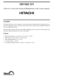 Datasheet HD74HC253 manufacturer Hitachi