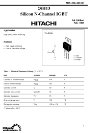 Datasheet HD74HC298 manufacturer Hitachi