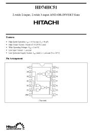 Datasheet HD74HC51 manufacturer Hitachi