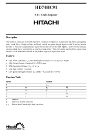 Datasheet HD74HC91 manufacturer Hitachi