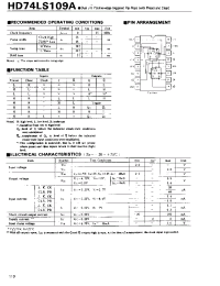 Datasheet HD74LS109 manufacturer Hitachi