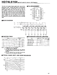 Datasheet HD74LS164 manufacturer Hitachi