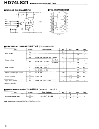 Datasheet HD74LS21 manufacturer Hitachi
