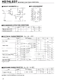 Datasheet HD74LS37 manufacturer Hitachi