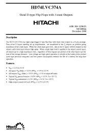 Datasheet HD74LVC374A manufacturer Hitachi