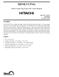 Datasheet HD74LVC574A manufacturer Hitachi