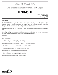 Datasheet HD74LVCZ245A manufacturer Hitachi