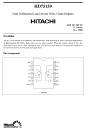 Datasheet HD75159 manufacturer Hitachi