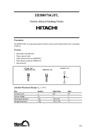 Datasheet HE8807FL производства Hitachi