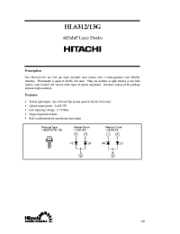 Datasheet HL6313G manufacturer Hitachi
